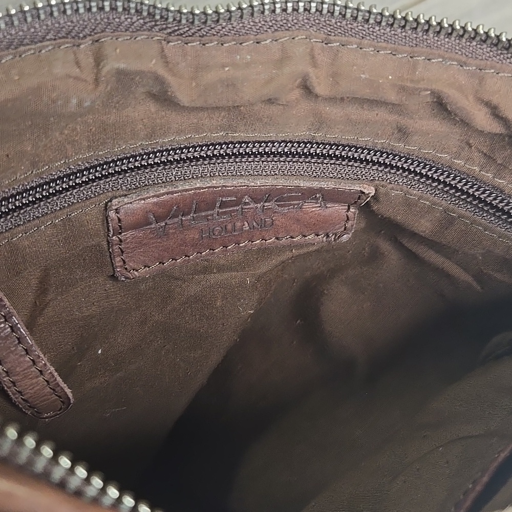 Vilenca Holland Brown Woven Shoulder Bag - Picture 8 of 8